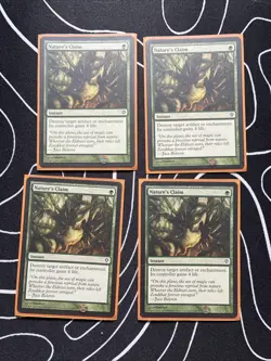 Nature's Claim Worldwake Regular Playset, 4 Copies, 4x, Near Mint - Image 1