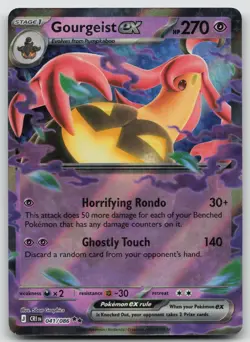 Gourgeist ex 041/086 Double Rare Chaos Rising Pokemon Holo Near Mint - Image 1