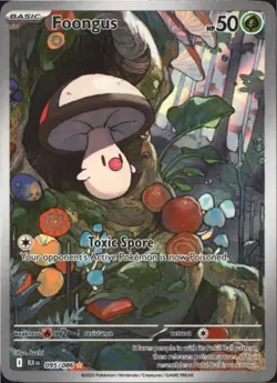 Foongus 095/086 SV Black Bolt Illustration Rare Holo Pokemon Card - Image 1