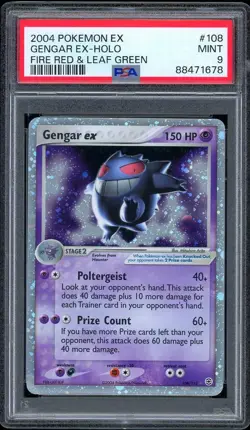 Gengar EX Holo 108 Fire Red & Leaf Green Pokemon PSA 9 - Image 1