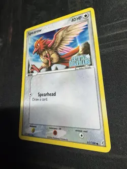 Pokemon Card - Spearow Crystal Guardians 61/100 Reverse Holo Stamped - Image 3