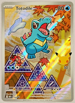 2026 Pokemon Totodile 048 BSP 1st Partner Illustration Series 2 Excellent-NM/M - Image 1