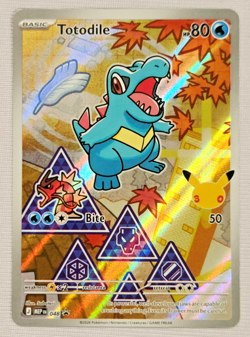 2026 Pokemon Totodile 048 BSP 1st Partner Illustration Series 2 Excellent-NM/M - Image 2