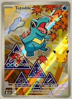 2026 Pokemon Totodile 048 BSP 1st Partner Illustration Series 2 Excellent-NM/M - Image 3