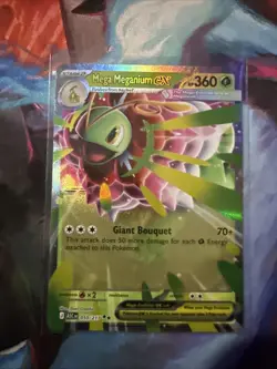 Pokemon Mega Meganium EX Mega Evolution Foil 010/217 360 HP Giant Bouquet Engli… - Image 1