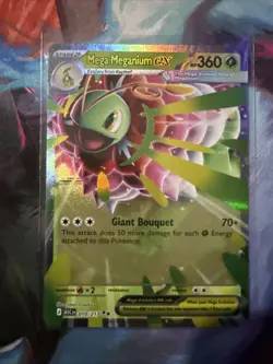 Pokemon Mega Meganium EX Mega Evolution Foil 010/217 360 HP Giant Bouquet Engli… - Image 2