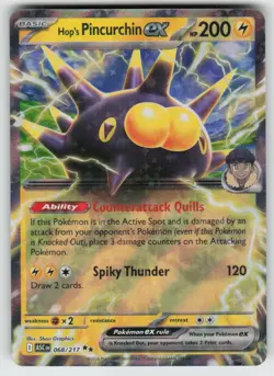 Hop's Pincurchin ex 068/217 Double Rare Ascended Heroes Pokemon Holo Near Mint - Image 1