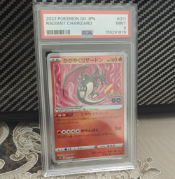 Pokemon 2022 Pokemon GO Radiant Charizard 011/071 Holo Japanese PSA 9 - Image 1