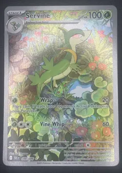 Servine 088/086 Illustration Rare IR Black Bolt Pokemon Card NM - Image 1