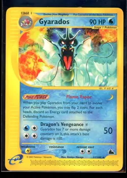 Pokemon TCG: Gyarados 11/144 Skyridge WoTC Non-Holo Rare [LP+] - Image 1