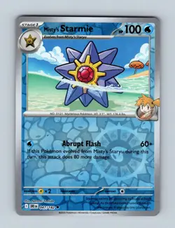 Misty's Starmie 047 Uncommon Destined Rivals Pokemon Reverse Holo Near Mint - Image 1