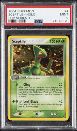 2004 POKEMON POP SERIES 1 #4 SCEPTILE-HOLO PSA 9 - Image 1