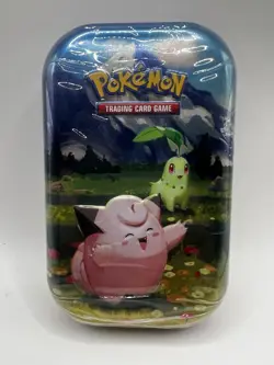 Pokemon TCG Ascended Heroes Mini Tin FACTORY SEALED Clefairy & Chikorita - Image 1