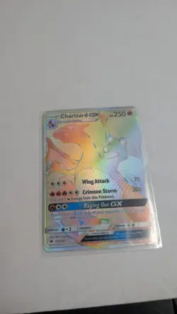 Pokemon TCG: Charizard GX 150/147 – Burning Shadows Secret Rare (Rainbow Rare) - Image 1