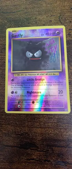 Gastly 47/108 Common Evolutions Pokemon Reverse Holo Near Mint - Image 1