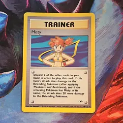 Wizards of the Coast Misty 18/132 Gym Heroes Holo Rare Unlimited Eng 2000 - Image 1