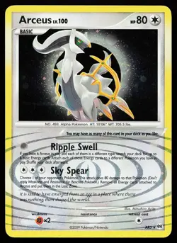 Arceus AR5 Holo Rare Arceus Pokemon Card - Image 1