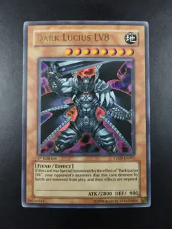 YUGIOH 2006 | DARK LUCIUS LV8 | CDIP-EN011 | 1ST | ULTRA RARE | EXCELLENT - NM - Image 1