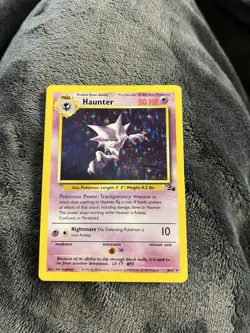 Haunter 6/62 Fossil Holo Rare Lightly Played Pokemon Card WOTC 1999 - Image 1