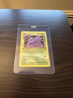 Muk Fossil 28/62 1st Edition Rare Vintage Pokemon TCG Card - Image 3