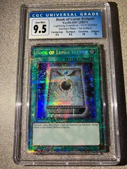 Yugioh Book of Lunar Eclipse Starlight Rare LIOV-EN064 CGC 9.5 Gem Mint - Image 1