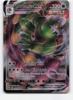 Tornadus VMAX 125/198 Holo VMAX Rare Chilling Reign Pokemon Holo Near Mint - Image 1
