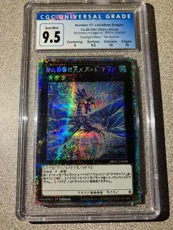 Yugioh Number 17: Leviathan Dragon Rare BROL-EN000 CGC 9.5 Gem Mint - Image 1