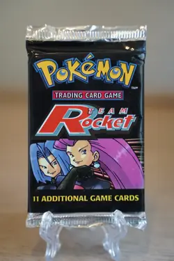 Pokemon Team Rocket Unlimited Booster Pack Factory Sealed WOTC 2000 Vintage TCG - Image 1