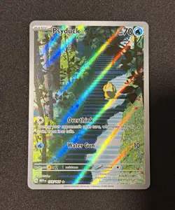 Pokemon Psyduck 175/165 Full Art Holo Illustration Rare SV 151 - Image 1
