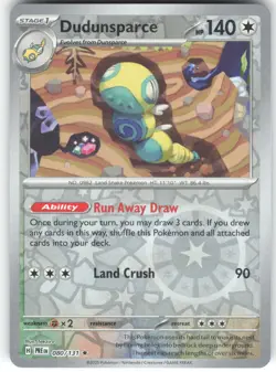 DUDUNSPARCE 080/131 - POKEMON PRISMATIC EVOLUTIONS REVERSE HOLO - NM RARE - Image 1