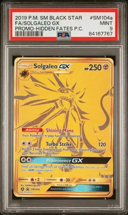 Solgaleo Gx SM104a/68 Hidden Fates Premium Collection Pokemon PSA 9 - Image 1