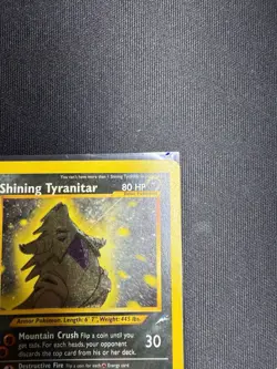 Shining Tyranitar 113/105 Neo Destiny 2002 Pokemon TCG Card MP - Image 4