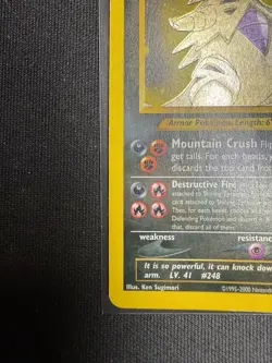 Shining Tyranitar 113/105 Neo Destiny 2002 Pokemon TCG Card MP - Image 5