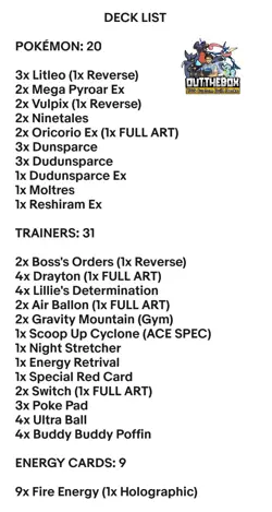 Mega Pyroar Ex & Ninetales - Pokemon TCG - OutTheBoxTCG Custom Standard Decks - Image 2