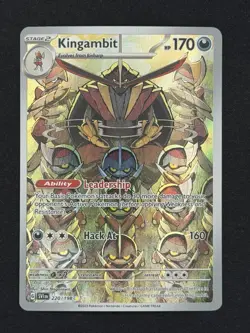 Pokemon Kingambit 220/198 Scarlet & Violet Illustration Rare - NM - Image 1
