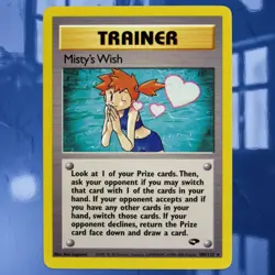 Misty's Wish #08/132 Gym Challenge Non-Holo Pokemon Trainer Card ☆Near-Mint☆ - Image 1