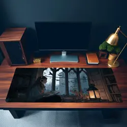 Cozy Lofi Vampire Playmat - Fantasy Desk Pad for MTG YuGiOh DND, Gaming Mat - Image 3