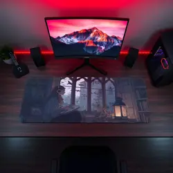 Cozy Lofi Vampire Playmat - Fantasy Desk Pad for MTG YuGiOh DND, Gaming Mat - Image 5
