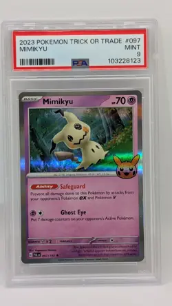 2023 Pokemon Trick or Trade Mimikyu #097/193 Foil PSA 9 MINT! - Image 1