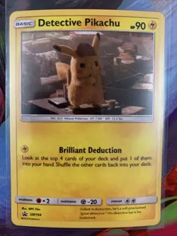 2019 Pokemon SM Black Star Promos Detective Pikachu #SM194 - Image 1
