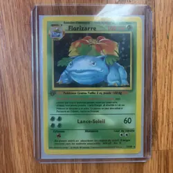 Florizarre (Venusaur) 15/102 Base Set 1st Edition Holo Rare French 1999 - Image 2