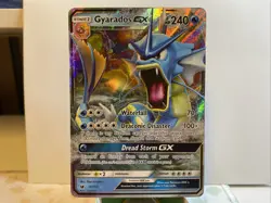Gyarados GX 18/111 Holo GX Rare Crimson Invasion Pokemon Holo MP - Image 1