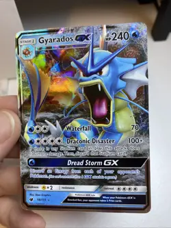 Gyarados GX 18/111 Holo GX Rare Crimson Invasion Pokemon Holo MP - Image 2