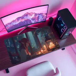 Cozy Lofi Elf Playmat - Fantasy Desk Pad for MTG YuGiOh DND, Gaming Mat - Image 4