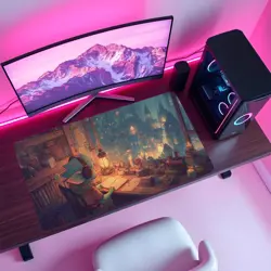 Cozy Lofi Goblin Playmat - Fantasy Desk Pad for MTG YuGiOh DND, Gaming Mat - Image 4