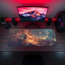Cozy Lofi Goblin Playmat - Fantasy Desk Pad for MTG YuGiOh DND, Gaming Mat - Image 5