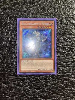 Yugioh! Arias the Labrynth Butler AGOV-EN017 Secret Rare 1st Edition Near Mint - Image 1