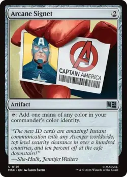 ~ Arcane Signet (0191) ~ NM ~ Commander: Marvel Super Heroes ~ MTG ~ - Image 1