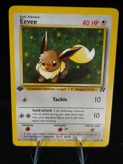 Pokemon TCG Eevee 55/82 1st Edition Team Rocket Common WOTC vintage - Image 1