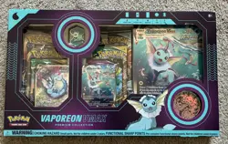 Pokemon TCG Vaporeon VMAX Premium Collection Box 2021 English Promo - Image 1